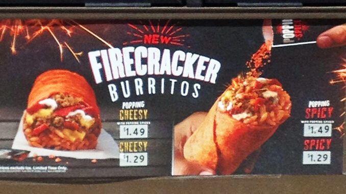 Taco Bell Spotted Testing New Firecracker Burritos