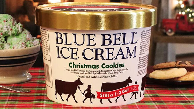 Blue Bell Decks The Halls With Christmas Cookies Ice Cream
