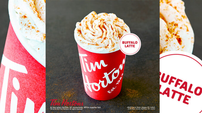 Tim Hortons Introduces New Buffalo Latte And Espresso Line-Up