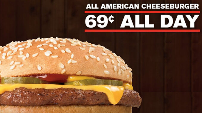 69-Cent Cheeseburgers At Checkers And Rally's‏ On November 30, 2017