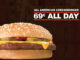 69-Cent Cheeseburgers At Checkers And Rally's‏ On November 30, 2017