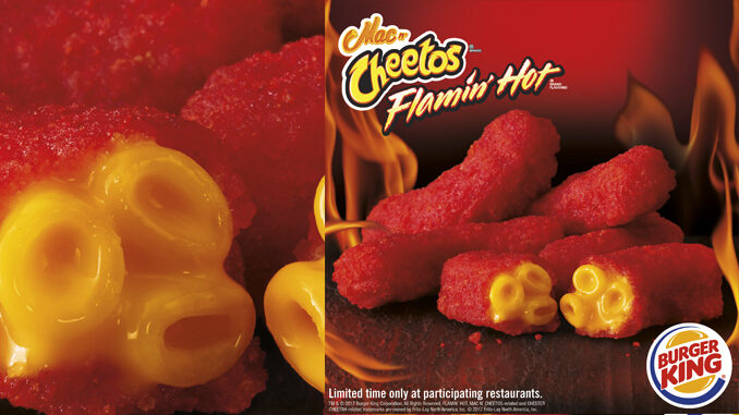 Burger King Set Launch Flamin’ Hot Mac N’ Cheetos Nationwide On November 30, 2017