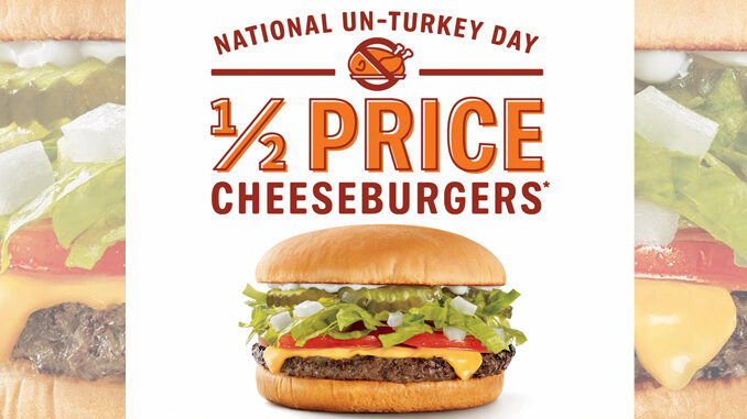 Half-Price Cheeseburgers At Sonic On November 21, 2017