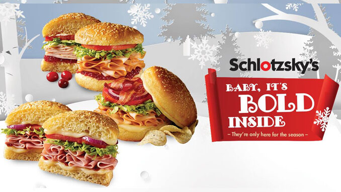Schlotzsky’s Introduces New ‘Baby, It’s Bold Inside’ 2017 Holiday Sandwich Lineup