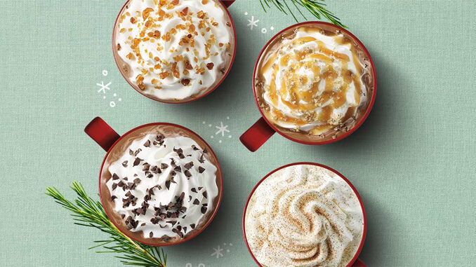 Starbucks Unveils New Toffee Almondmilk Hot Chocolate For The 2017 Holiday Season