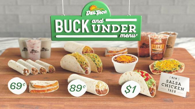 Del Taco Unveils Revamped Buck And Under Menu Featuring New Salsa Chicken Taco