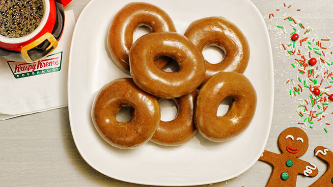 Krispy Kreme Unveils First-Ever Gingerbread Glazed Doughnut