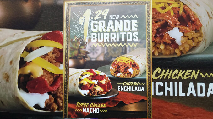 Taco Bell Spotted Testing 2 New Grande Burritos