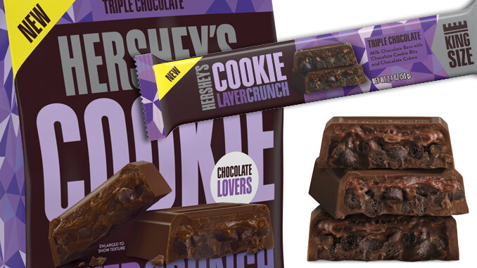 Triple Chocolate Joins Hershey’s Cookie Layer Crunch Candy Bar Lineup
