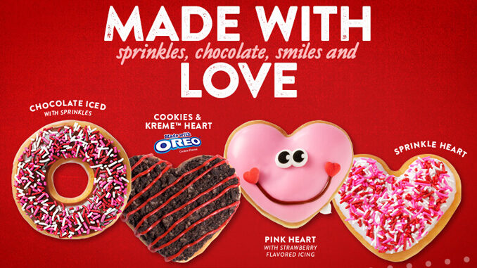 Krispy Kreme Adds New Oreo Cookie’s & Kreme Doughnut To Valentine’s Day Collection
