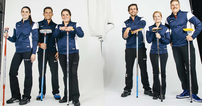 Members of the USA Curling team