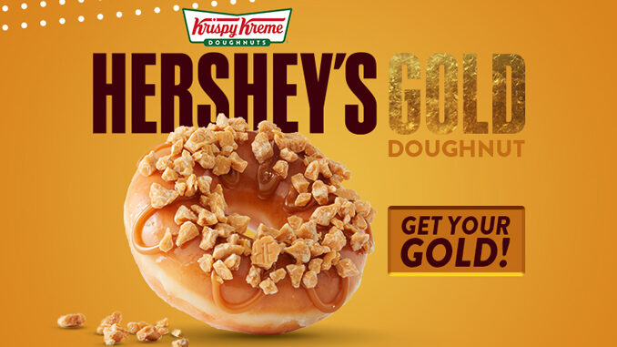 Krispy Kreme Unveils New Hershey’s Gold Doughnut