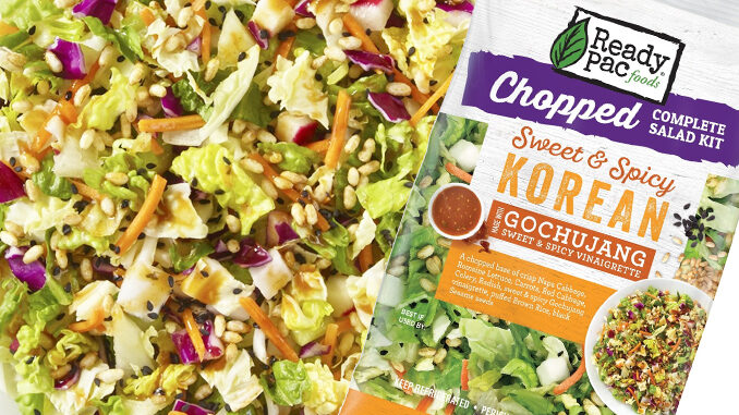 Ready Pac Tosses New Sweet And Spicy Korean Chopped Salad Kit With Gochujang Vinaigrette