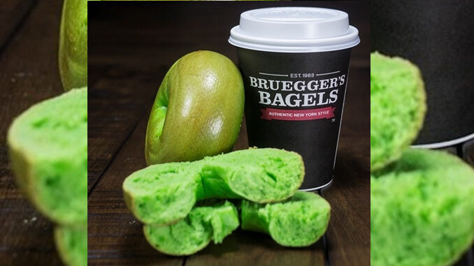 Bruegger's Celebrates St. Patrick's Day With The Return Of Green Bagels