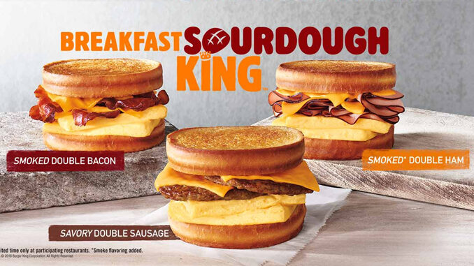 Burger King Introduces New Breakfast Sourdough King Sandwiches