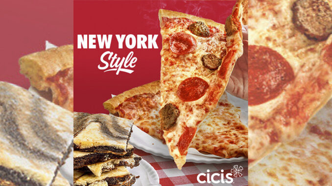 Cicis Launches New York-Style Pizzas And Cheesecake Brownie Swirl Dessert