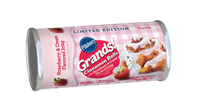 Pillsbury Introduces New Cinnamon Rolls With Strawberry & Cream Flavored Icing