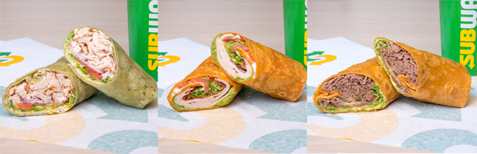 Subway's New Signature Wrap Collection