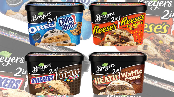 Breyers Introduces New 2in1 Cookies And Candies Ice Cream Flavors