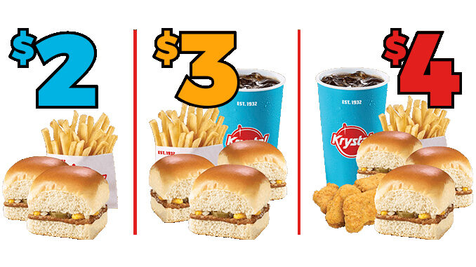 Krystal Launches New $2, $3 And $4 Meal Deals