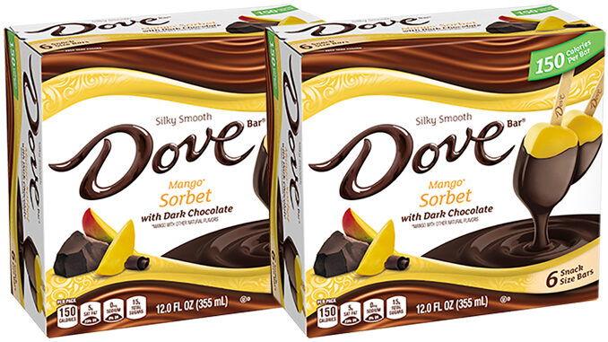 Mars Wrigley Adds New Dove Mango Sorbet With Dark Chocolate Bars