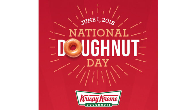 Free Doughnuts At Krispy Kreme On June 1, 2018