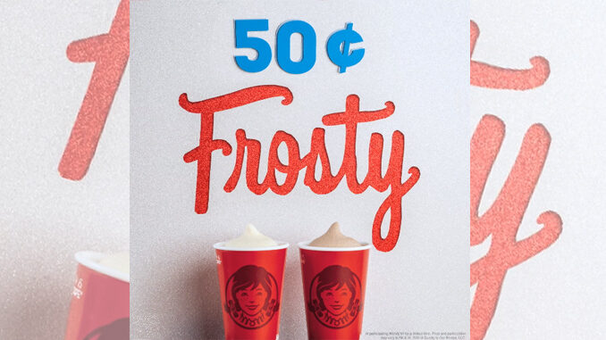 Get A Small Frosty For 50-Cents At Wendy's