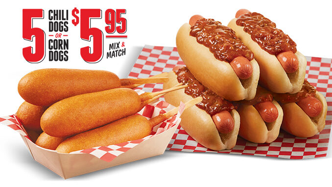 Mix Or Match 5 Chili Dogs Or Corn Dogs For $5.95 At Wienerschnitzel
