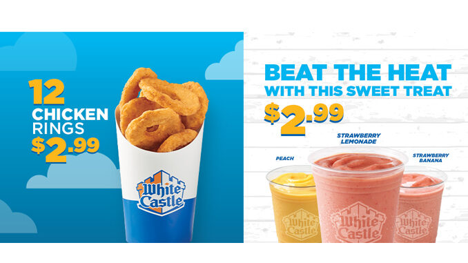 Chicken Rings And Smoothies Return To White Castle For Summer 2018