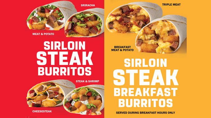 Taco John’s Unveils Six New Sirloin Steak Burritos
