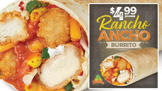 TacoTime Launches New $4.99 Rancho Ancho Burrito