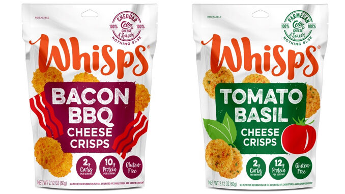 Whisps Launches New Bacon BBQ Cheese Crisps And Tomato Basil Cheese Crisps