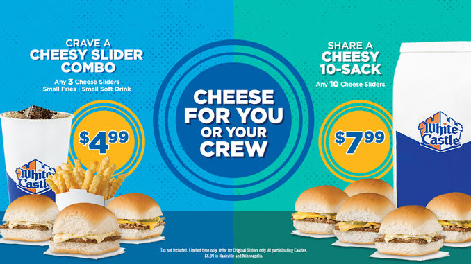 White Castle Serves Up $4.99 Cheesy Slider Combo Deal
