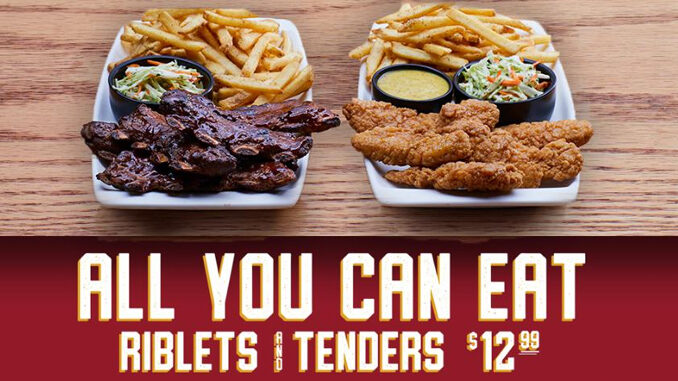 Applebee's Brings Back All-You-Can-Eat Riblets And Chicken Tenders For $12.99