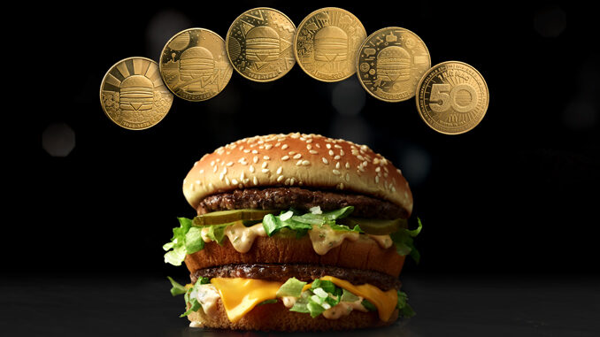 McDonald's Unveils The MacCoin To Celebrate 50 Years Of The Big Mac