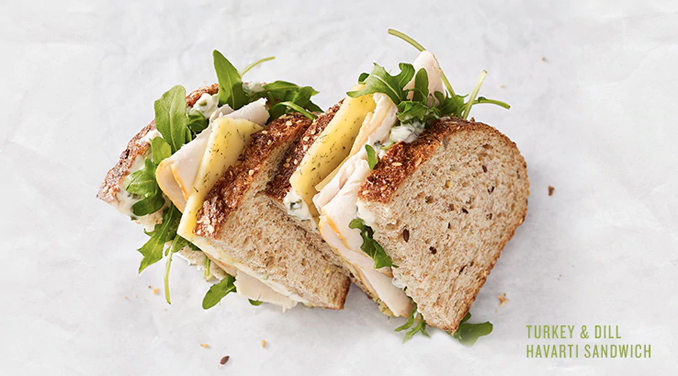 Roasted Turkey & Dill Havarti Sandwich
