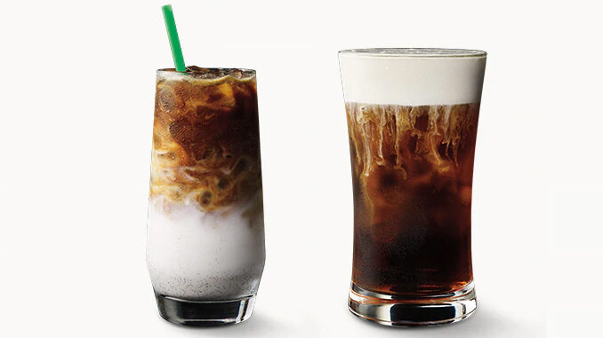 Starbucks Pours New Salted Cream Cold Foam Cold Brew And Iced Vanilla Bean Coconutmilk Latte