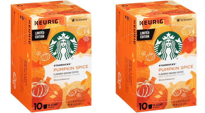 Starbucks Pumpkin Spice Flavored Ground Coffee K-Cup Pods