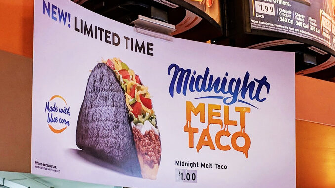 Taco Bell Spotted Testing New Midnight Melt Taco