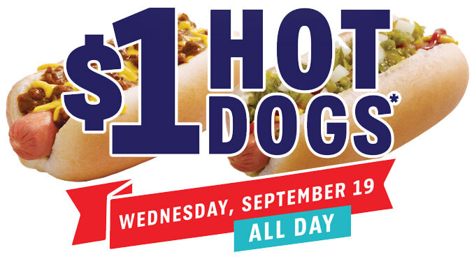 $1 Hot Dogs At Sonic On September 19, 2018
