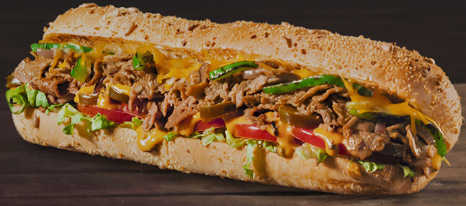 Image result for steak and cheese subway sandwich sunflower bread