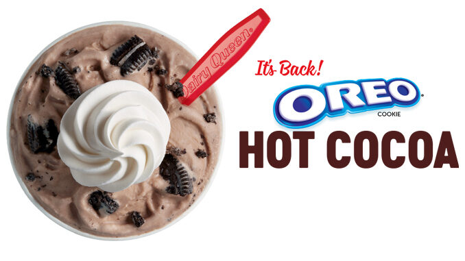 Oreo Hot Cocoa Blizzard Is Dairy Queen’s Blizzard Of The Month For November 2018