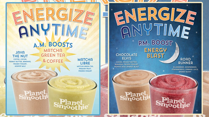 Planet Smoothie Features 4 Energy Smoothies Through December 30, 2018