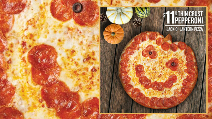 The Jack-O’-Lantern Pizza Is Back At Papa John’s Along With Halloween-Inspired Deals