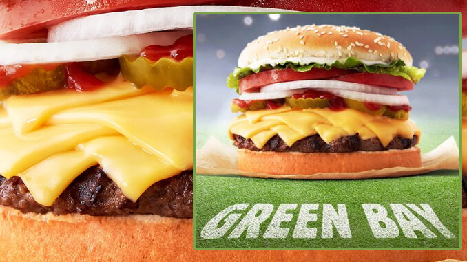 Burger King Is Putting Together A Limited-Edition Green Bay Whopper With 8 Slices Of Cheese