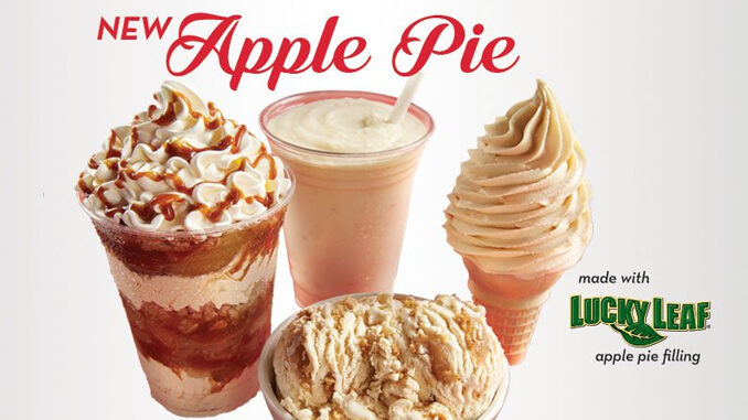 Carvel Introduces New Apple Pie Ice Cream Made With Lucky Leaf Apple Pie Filling.