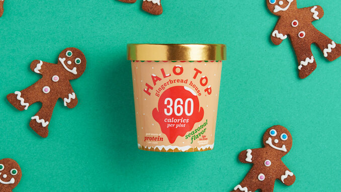 Halo Top Welcomes Back Gingerbread House Ice Cream For 2018 Holiday Season