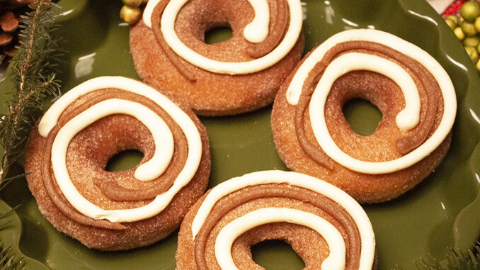 Krispy Kreme Unveils New Cinnamon Swirl Doughnut - Brings Back Pumpkin Spice Original Glazed Doughnut For Thanksgiving 2018