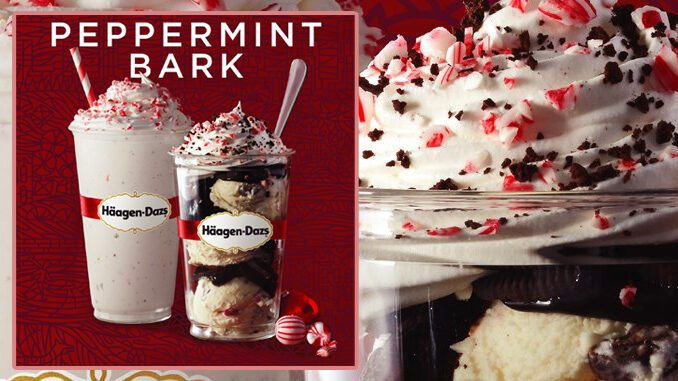 Peppermint Bark Returns To Häagen-Dazs Shops Nationwide For 2018 Holiday Season