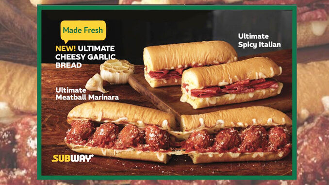 Subway Introduces New Ultimate Cheesy Garlic Bread